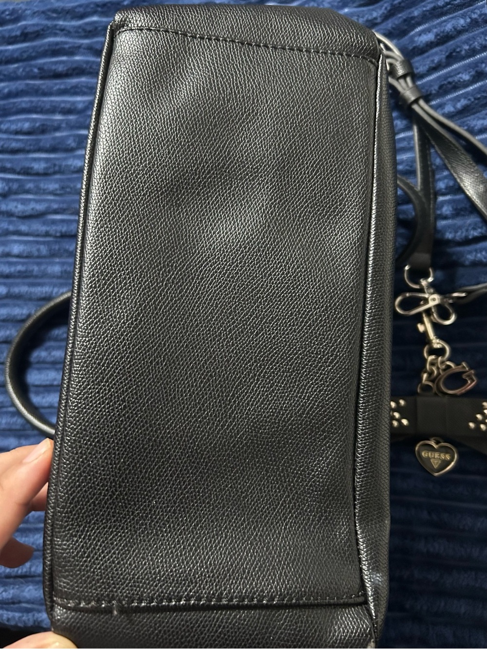 Guess - Black Satchel w/ Bow Charm - Picture 14 of 15